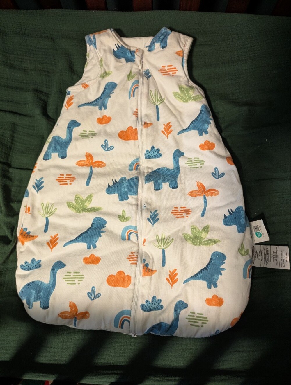 Quilted Dinosaur Sleep Sack 0-6 Months